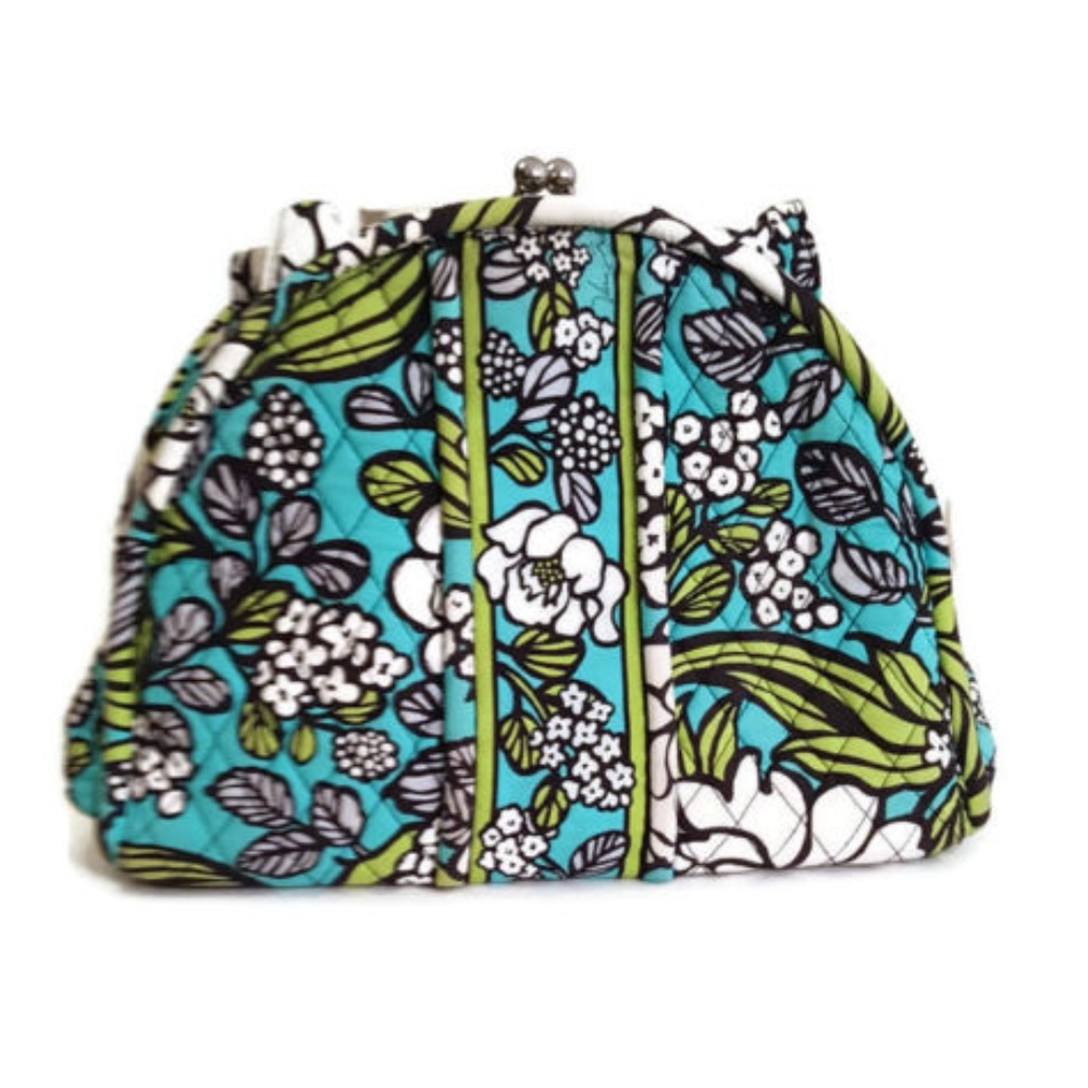 Vera Bradley Island Blooms Kiss Lock Eloise Floral